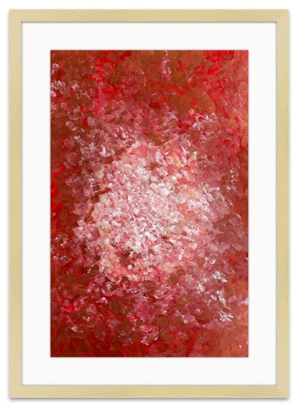 Red light Print by Helena Rubi || Original Wood Frame Print- ARVIVID